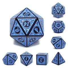 Magic Flame - Blue RPG Dice Set - Foam Brain